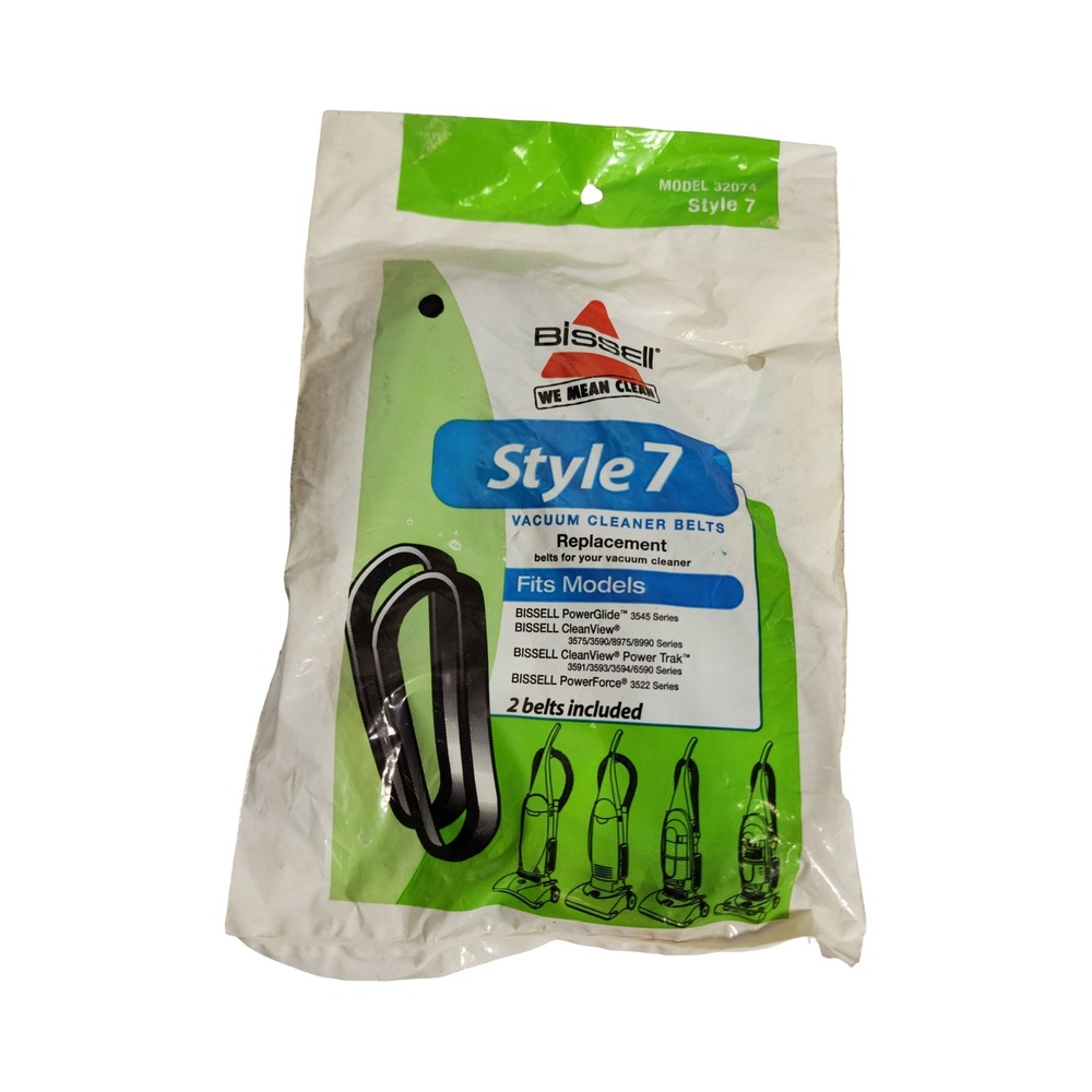 Bissell Style 7 Vacuum Cleaner Belts Replacement 2 Count Model 32074